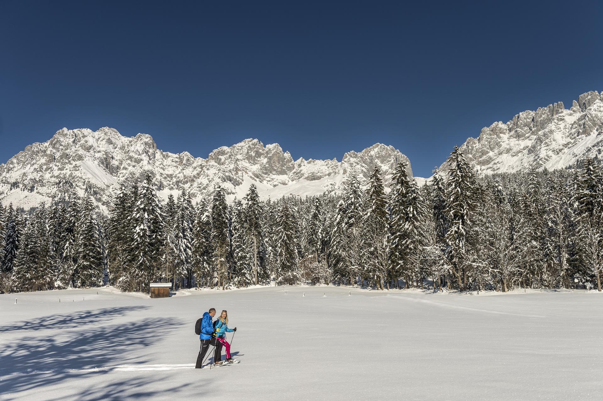 Schneeschuhwandern am Wilden Kaiser